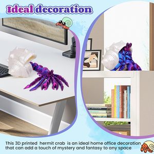 Bán buôn tùy chỉnh có thể tháo rời nhựa 3D in ẩn sĩ cua và động vật khủng long lấy cảm hứng từ đông lạnh dịch vụ OEM - Product Image 3