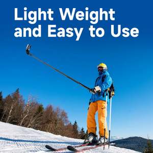 Palo de Selfie Invisible de 1,2 M, monopié de aleación de aluminio, accesorios para cámara de acción para <span class=keywords><strong>Insta360</strong></span> X4/X3/X2/<span class=keywords><strong>ONE</strong></span> <span class=keywords><strong>RS</strong></span> - Product Image 6