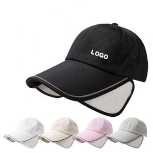 Summer Sun Visor With Retractable Brim Uv Protection Adjustable Cap Beach Sport <b>Hat</b> <b>for</b> Women Men Promotion Gift - Product Image 1