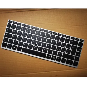<span class=keywords><strong>Clavier</strong></span> à membrane 840 G5 pour Elitebook, disposition italienne, grande touche Enter, cadre argenté, ultra fin, inclinaison réglable, <span class=keywords><strong>clavier</strong></span> d'ordinateur portable - Product Image 4