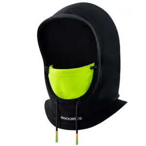 2023 Novo Design Personalizado Balaclava Hoodie Ski Máscara Facial Inverno Velo Térmico Balaclava Full Face Cover Cap