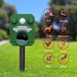 Repelente Solar de animales, dispositivo de repetición de plagas, detección de movimiento disuasorio, frecuencia ajustable, Sonic, perro, ciervo, Skunk - Product Image 2