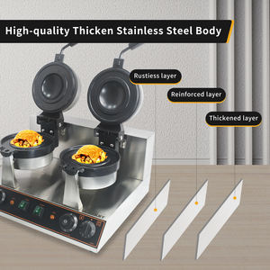Commerciale in acciaio inox UFO Burger Maker antiaderente elettrico cialda per fare il gelato pressa negozi <span class=keywords><strong>ristoranti</strong></span> 220v - Product Image 6