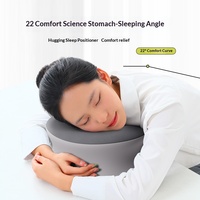 Coussin de sieste ergonomique en mousse à mémoire de forme, coussin de sommeil pour le bureau à la position ventrale, à récupération lente avec housse lavable