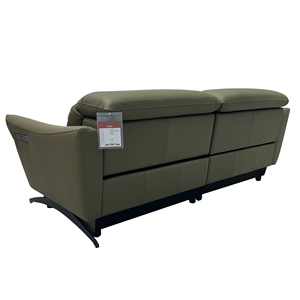 Ensemble de canapés en cuir moderne et luxueux, <span class=keywords><strong>2</strong></span> <span class=keywords><strong>places</strong></span>, fauteuil inclinable électrique ergonomique avec mécanisme d'appui-tête - Product Image 4