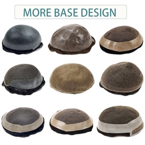 GTS mới đến Remy tóc toupee siêu mỏng ren da cơ sở vô hình hải lý tự nhiên chân tóc cho nam giới - Product Image 5