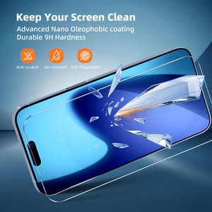 Biểu Tượng Tùy Chỉnh Bán Buôn Số Lượng Lớn 9H 2.5D Chống Xước Rõ Ràng Điện Thoại Tempered Glass Bảo Vệ Màn Hình Phim Cho <span class=keywords><strong>Iphone</strong></span> 17 Không Khí Pro Max - Product Image 2