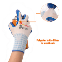 Guantes de Protección Recubiertos de Nitrilo Resistentes al Desgaste, Guantes de Seguridad de Trabajo Antideslizantes Personalizados SNELL para Obras de Construcción y Jardinería