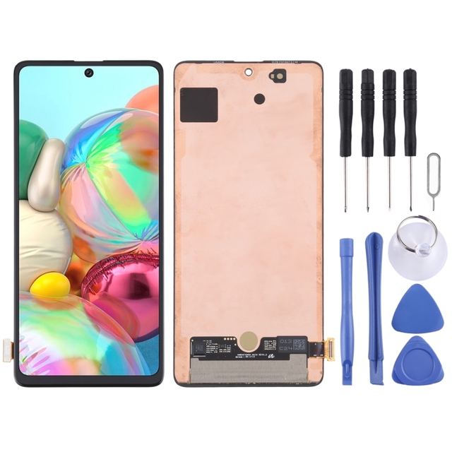 High Quality Original Super AMOLED LCD Screen for Samsung Galaxy A71 4G SM-A715 With Digitizer Full Assembly LCD Flex Cable
