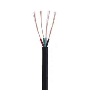 Customization Four Core Sheath Wire Signal Cable with High Quality 24AWG Audio Charging 2A USB Data Cable PVC Ribbon