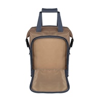 Sac isotherme pliable réutilisable anti-fuite en 2 formes tendance avec poignée de transport et poche avant en polyester – Garde au frais