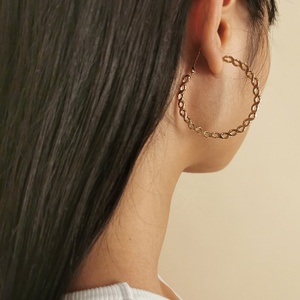 Ensemble de 3 paires de boucles d'oreilles créoles torsadées en <span class=keywords><strong>or</strong></span>, Vintage, créoles épaisses, Huggie, cadeaux pour femmes, nouvel arrivage 2023 - Product Image 3