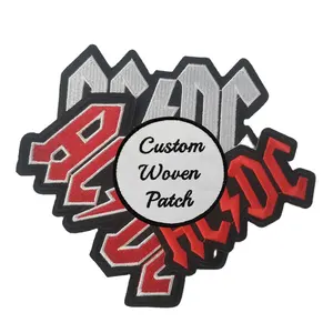 Oem Unisex Baseball Letter Varsity Jacket Woven Patch Badges Custom Logo Embroidery Patch for Men