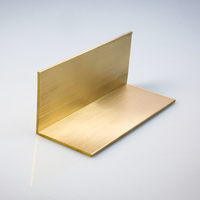 Profilé en L en laiton extrudé sur mesure HPb58-2 pour la décoration des murs et plafonds, bordure en laiton avec découpe et pliage