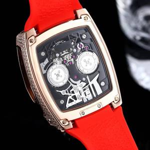 Montre à remontage manuel JC, cadran de haute joaillerie, idéale pour les hommes recherchant le luxe et les objets de collection, montre-bracelet confortable - Product Image 5