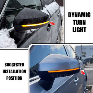 Ambre Bleu Séquentiel 2PCS LED Dynamic Turn Signal Light Flashing Side Mirror Indicator Blinker pour <span class=keywords><strong>Audi</strong></span> <span class=keywords><strong>A3</strong></span> 8V S3 RS3 2013-2020 - Product Image 2