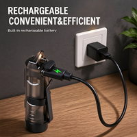 Senter Mini LED Portabel Baru USB Dapat Diisi Ulang dengan Klip Senter EDC IPX4 Tahan Air Multi Mode Cahaya untuk Keadaan Darurat Luar Ruangan