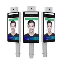 Temperature Recognition 8 Inch Security Ai Face Recognition Camera Door Access Control Terminal Face Recognition Access