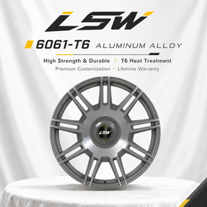 LS8048 20x9.0 5x114.3 Chrome Finished Alloy <b>Wheels</b> Split <b>Spoke</b> Rims Universal Fit - Product Image 4
