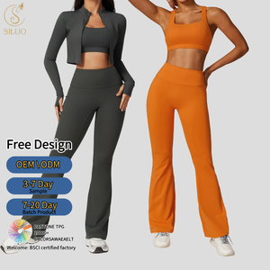 Женские спортивные расклешенные леггинсы - Product Image 5