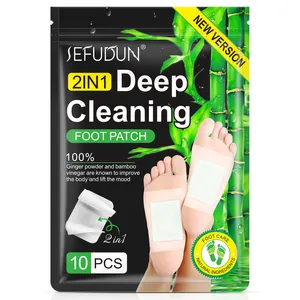 SEFUDUN – tampons de détox pour les pieds, patchs de relaxation pour les pieds, soins des pieds à base de bambou, vinaigre, gingembre, nettoyage en profondeur