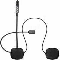 Untuk 5.2 Headset helm sepeda motor LED BK IPX-5 tahan air nirkabel otomatis menjawab panggilan bebas genggam untuk berkendara aman