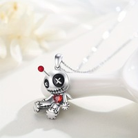 Collier pendentif design gothique amusant punk créatif nouveau VOODOO HALLOWEEN lien malédiction mode indépendante transfrontalière