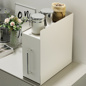 Kệ xoay đựng gia vị, ngăn kéo bếp kiểu Hàn Quốc, kệ để bếp, màu đen, chống bụi, dùng cho cửa tủ - Product Image 5