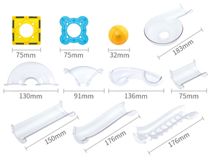 Usine ODM/OEM ABS En Plastique Marbre Run Tube Tuyau Jouet Transparent Tube Aimant Bloc Éducatif Magnétique Carreaux De Construction Pour Enfant - Product Image 4