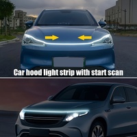 Bande lumineuse LED pour capot de voiture, flexible, étanche, lumière de jour pour capot moteur, lampe décorative d'ambiance pour calandre avant de voiture