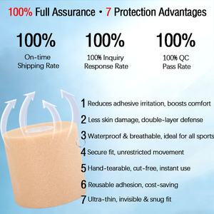 Bandage en mousse polyuréthane pré-élastique de 6 cm, 7 cm, haute élasticité, absorbant les chocs et amortissant, sous-bande de protection sportive en mousse - Product Image 2
