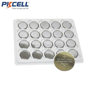 Pkcell 3V nút di động <span class=keywords><strong>cr2430</strong></span> đồng xu lithium pin với Pin chủ Pin Hàn tabs - Product Image 5