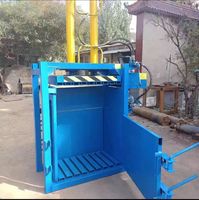 Presse à balles verticale compacte à entraînement électrique, presse à carton, machine à emballer les bouteilles en plastique, presse hydraulique de 300 kg