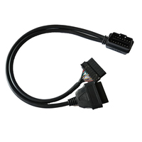 Conector OBD II de fábrica, macho a hembra Dual, Cable divisor, extensión OBD2, Cable de diagnóstico de vehículo Benz