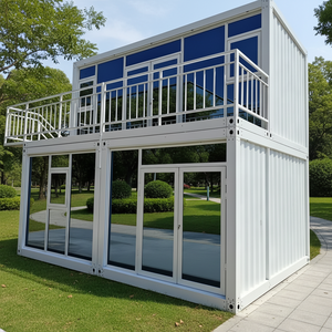 บ้านคอนเทนเนอร์แบบถอดประกอบได้สำเร็จรูปพร้อมส่งขายส่ง ดีไซน์ทันสมัย ใช้เป็นอพาร์ทเมนท์ โรงงาน โรงแรม - Product Image 1