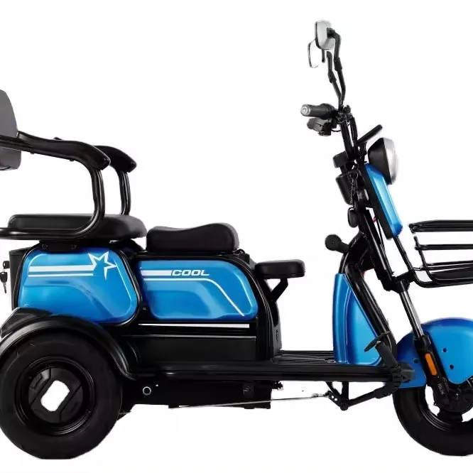 China barato triciclo eléctrico de adulto de 3 ruedas del vehículo eléctrico triciclo para 2 personas