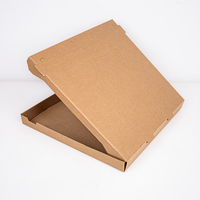 Boîte à pizza kraft brune de 18 pouces Boîte à pizza à emporter de type papier ondulé à usage industriel avec logo personnalisé