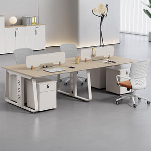 Chaise de bureau moderne et poste de travail informatique combinés – Mobilier modulaire pour personnel - Product Image 1