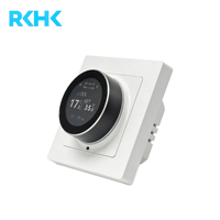 Termostato de Ambiente RKHK con Pantalla Táctil a Color de 16A para Calefacción por Suelo Radiante, con Indicador de Clima y Humedad
