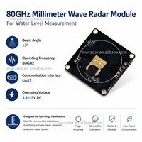 Sensor de Nivel de Agua por Radar de Onda Milimétrica de 80 GHz, Módulo de Radar Compacto sin Contacto para Ríos, Inundaciones y Embalses