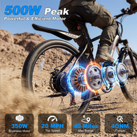 Stock disponible, livraison directe, VARUN, vélo électrique tout-terrain 24 pouces, 350W, 32KM/H, autonomie 50KM, balades du week-end, hommes, États-Unis, 3-7 jours