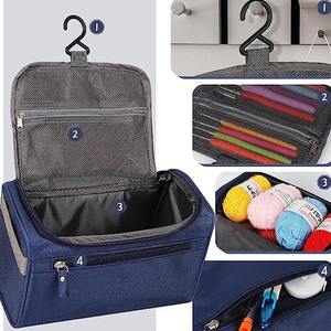 Juego de ganchillo de hilo de 46 Uds., juego de manualidades de ganchillo de varios tamaños <span class=keywords><strong>para</strong></span> ergonomía, juego Ideal <span class=keywords><strong>para</strong></span> principiantes, herramientas de tejido originales DIY - Product Image 3