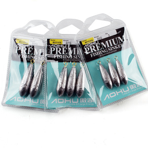 ตะกั่วตกปลาโอฮู พรีเมียม รูปทรงหยดน้ำ น้ำหนัก 30 กรัม 40 กรัม 50 กรัม สำหรับตกปลาทะเล ตกปลาหิน  บรรจุภัณฑ์แบบแผง - Product Image 1