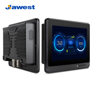 Jawest câmera capacitiva para carro, 10.1 polegadas, 1080p, gps, controle remoto, touch screen, industrial, monitor lcd