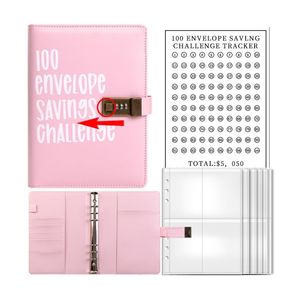 Personnalisé 100 Enveloppes Économies <span class=keywords><strong>D</strong></span>'argent <span class=keywords><strong>D</strong></span>éfi Classeur Façon <span class=keywords><strong>D</strong></span>'économiser 5,050 $ Budget Planificateur Organisateur Portefeuille Avec Serrure Numérique - Product Image 2