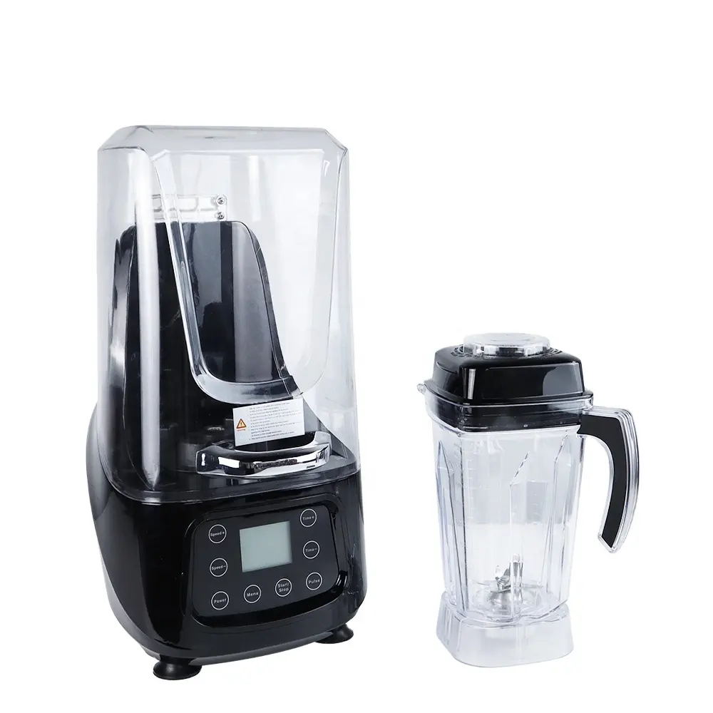 LED Display Variable Speed Control Commercial Machine Kitchen Fresh Juicer Blender With Quiet Cover