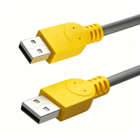 Cable USB 2.0 de Alta Velocidad Macho a Macho, 480 Mbps, Revestimiento de PVC, Transferencia de Datos para Cámara, Altavoz, Computadora, Proyector
