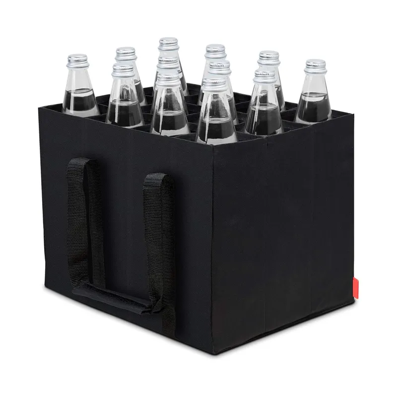 שקית בקבוק עבור 12x1.5 ליטר בקבוקים תיק נסיעות עם חוצץ לבקבוקים תיק קניות עם 12 תאים 36 x27 ס "מ