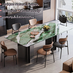 Fournisseur de solutions : <span class=keywords><strong>Table</strong></span> à manger en marbre naturel, design et dimensions adaptés aux grands espaces de repas - Product Image 1