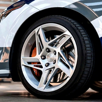 Nouvelles jantes monobloc forgées 1 pièce en alliage d'aluminium brossé, concaves profondes, 5x112 5x114.3 5x120, sur mesure pour voitures de course et tuning sportif